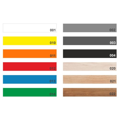Paint and wood decor patterns for price list rails