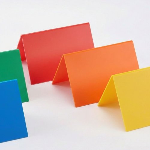 Colourful stands